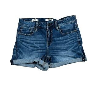 Vigoss Women’s Marley Midrise Cuffed Jean‎ Shorts Stretch Size 28
